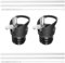 Exsbtay 2 Pièces Bouchon Gourde, Bouchon Gourde Isotherme, Réutilisable Bouchon Gourde, Durable Bouteille Couvercle Paille, Noir Couvercle à Paille Rechange Compatible avec Plupart Bouteilles D'eau