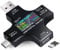 Tester USB 2 in 1, misuratore di corrente, multimetro digitale, misuratore di corrente, voltmetro, corrente e capacità di rilevazione