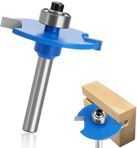 1Pcs Slot Router Bit Durable Reduces Heat Prevents Buildup Slot Cutter Wear Resistant Backlash Resistant Design Biscuit Jointer for Solid Wood MDF Laminated Particle Boar Plywood Compact Panel