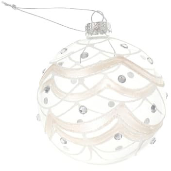 PRETYZOOM 1Stk Weihnachtskugel aus Glas Weihnachtskugeln Anhänger Weihnachtsbaum Christbaumschmuck weihnachtsdeko christbaumkugeln Weihnachtsversorgung Weihnachtsanhänger zum Aufhängen