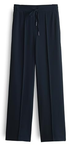 OPUS Damen Jogpants | Jogpants MELANE French Wide mit Komfortbund Coal Blue, 38