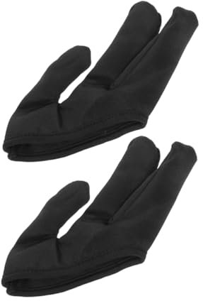 FRCOLOR 2stücke Hitzebeständige Stylinghandschuhe für Lockenstäbe und Glätteisen Dreifinger-überzüge zum Schutz vor Hohen Temperaturen Leicht und Tragbar für Salon und Zuhause