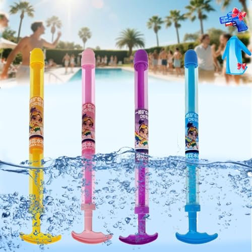 4 Stück Feuerwerks Wasserpistole Spielzeug,Feuerwerks,WassersprüHspielzeug,Romantisches Feuerwerk Wasserpistole für Paare,für Familie, Jungen, Mädchen Pool Wasser Party Spiele