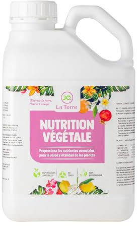 JQ LA TERRE ® COLA DE CABALLO FUNGICIDA DE 5 LITROS, Bioestimulante Natural Preventivo y Curativo. Acción Fungicida Sustancia Básica Refuerza el Mecanismo Defensa de Las Plantas, Equisetum Arvense