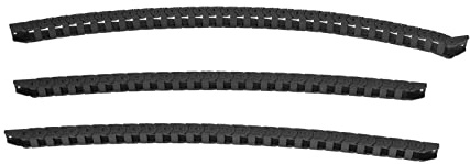3Pcs Premium Nylon Cable Carrier Chains Open Bridge Type Wire Drag Chains for 2.4 3D Printer Cable Management System 460mm and 550mm Lengths
