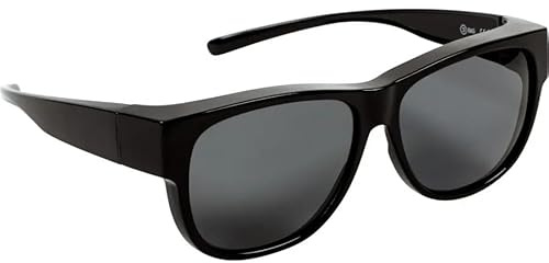 Polarisierende Überbrille/Sonnenbrille Dublin in Schwarz Glänzend mit 100% UV-Schutz