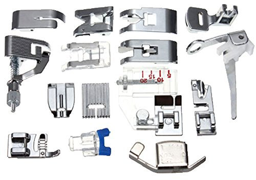 15pcs Presser Foot Feet For Janome Toyota Brother Singer Domestic Sewing Machine (15 pcs)