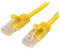 StarTech.com Câble réseau Cat5e UTP sans crochet de 1 m - Cordon Ethernet RJ45 anti-accroc - Câble patch Mâle / Mâle - Jaune (45PAT1MYL)