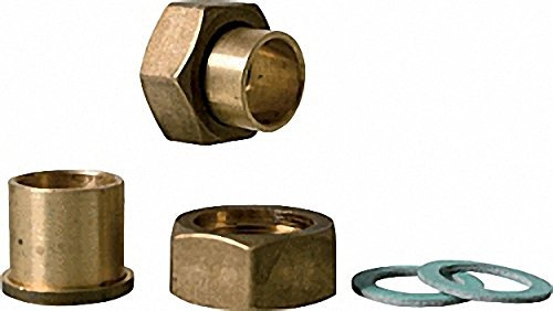 Lötanschluss-Verschraubung 1 1-4''x 28mm mit je 2 Überwurfmuttern- Löttüllen und Dichtringen