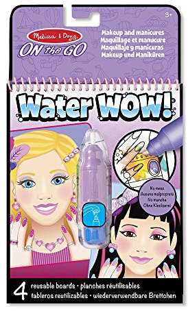 Melissa & Doug Water Wow! – Make-up und Maniküren | Aktivitätsbrett | Reisen | 3+ | Geschenk für Jungen oder Mädchen - FSC zertifizierte