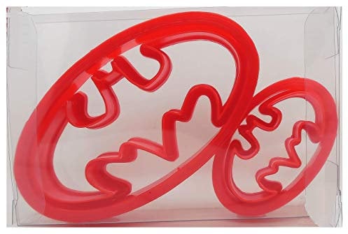 (Pack of 2) Batman Cookie Cutter + Oval, Biscuit, Pastry, Fondant Clay Cutter
