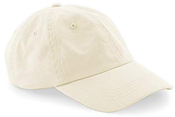 Beechfield Unisex Low Profile 6 Panel Dad Cap Kappe, beige, Einheitsgröße