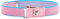 Ladeheid Mädchen Gürtel Elastik-Gürtel 1-6 Jahre 34-65 cm P15G (Rosa/Blau/Schmetterling)