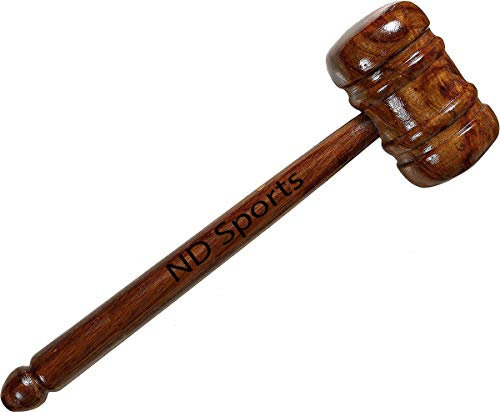 ND Sports Cricket Bat Mallet – Durable Wooden Knocking-In Tool for Perfect Bat Conditioning (Single & Twin Pack)