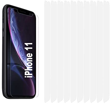 TeKKno® 10x Clear Plastic PET LCD Screen Protector Cover Guards for Apple iPhone 11 (6.1)