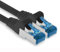 15m - CAT.6 - Cable de red Ethernet Gigabit Lan RJ45 CAT6 Cat6a 10Gbit/s - negro - 1 pieza
