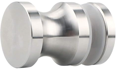 Alise Shower Glass Door Handle,Sliding Shower Doors Knob,One Sided Pull Hardware Replacement Parts for Bathroom Glass Doors,L9000-LS Solid SUS304 Stainless Steel Brushed Nickel