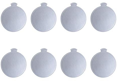 Yardwe 100 Stücke Silber Mousse Cake Board Rund Form Tortenunterlagen Kuchenunterlagen Kuchenplatte für Kuchen Cupcake Dessert Transport und Deko