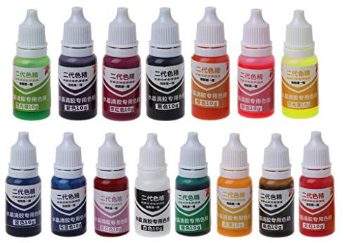 Guizhou Colorante de resina epoxi UV de 10 ml, 15 colores, pigmento líquido, bomba de baño, tinte de jabón