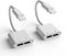 2Pack[for Apple MFi Certified]Headphones Jack Adapter for Charging for iPhone Xs/SE/11/12/Pro/Max/for iPad Dongle Converter Charger Accessories Cables Audio Connector Earphone Dual Lightning Splitter