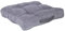 Meerweh Boxkissen Loungekissenx, 45x45x12 cm, Cordstoff, flauschig, grau, 2er Set
