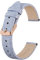BISONSTRAP Bracelets de Montre en Cuir, Bandes de Remplacement Souples avec Boucle Polie, 16mm,Violet Clair avec Boucle en Or Rose