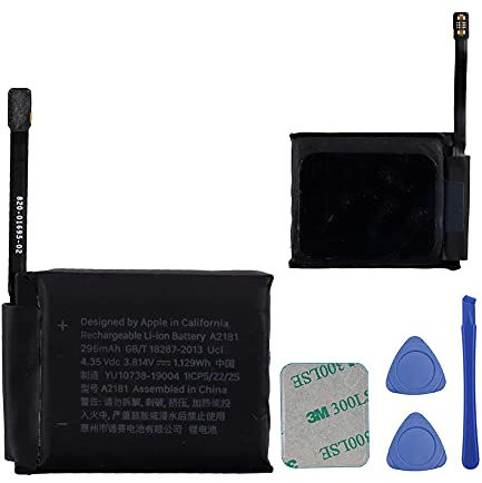 E-yiiviil Batteria di ricambio A2181 compatibile con Watch Series 5 44 mm con strumenti