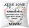 Shoppawhile Schwester Geschenk Geburtstag Geschenke für Schwester Weihnachten Geschenk Schwester Weiß Kissenbezug 45x45cm (Weiß Schwester 45 * 45cm)