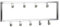 Wohnling Wandgarderobe Metall Silber 50x20x4 cm Design Flurgarderobe Stahl, Hakenleiste Wandpaneel, Garderobe Wand, Garderobenleiste Flur