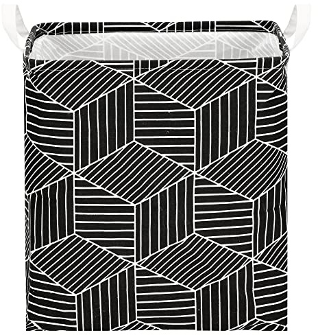 SPRINGOS Wäschesammler Wäschetruhe mit Henkel 35 x 40 cm Viereckiger Wäschesack Spielzeugtasche