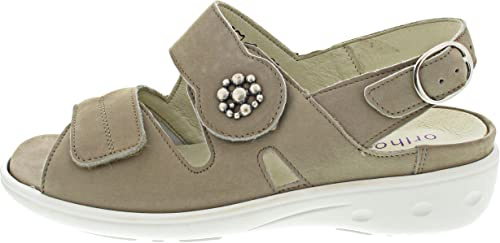 Waldläufer Kara Damen Sandale in Beige, Größe 7