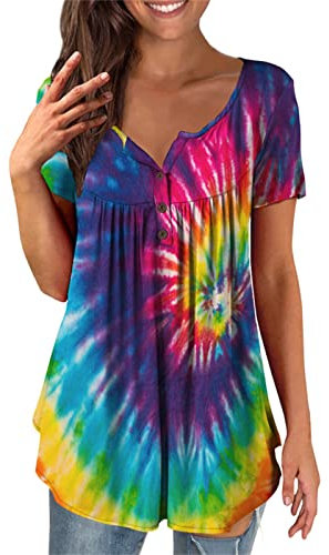 Damen Tshirt Mit V-Ausschnitt Mama Shirt Nierenwärmer Schwangerschaft Langes Hemd Mit Knöpfen Damen Tshirt Sexy Damen Rot Damen Rollkragenpullover Damen Kurzarm Y2k Top Sommer