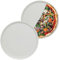 KHG 2er Set Pizzateller, extra groß mit 30cm Durchmesser in weiß, perfekt für Gastro und Zuhause, hochwertiges Porzellan, Spühlmaschinengeeignet & perfekt Stapelbar im zeitlosem Design