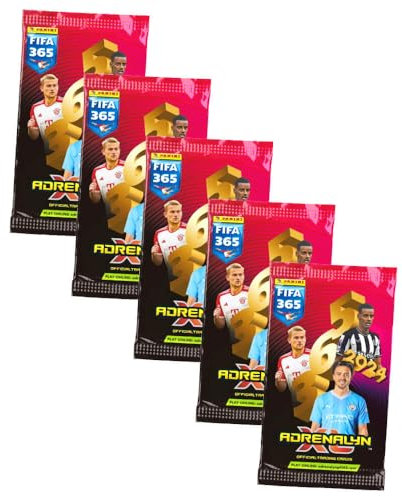 Panini Fifa 365 Karten 2024 - Trading Cards - 5 Booster Sammelkarten