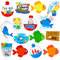 48pcs Gone Fishing Party Cupcake Toppers
