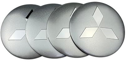 4 Stück Nabendeckel Radnabenkappen, für Mitsubishi Colt Z30 2004-2012 Radnabenkappen ABS Nabendeckel,Radnabendeckel,Felgendeckel,Nabenkappen,Felgenkappen,Silver
