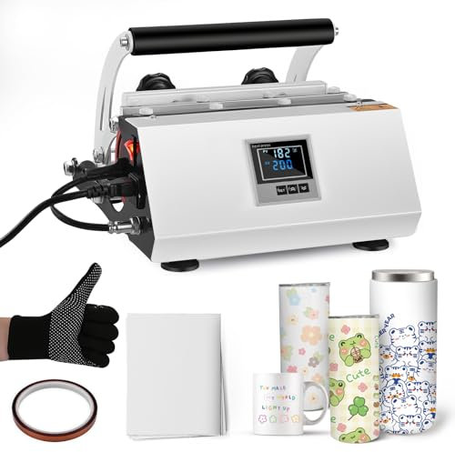 Doovasen Presse à Chaud pour Tasses 20-30 oz Presse de Transfert Presse pour l'Impression de Tasse pour mugs en céramique, mugs en verre et mugs en métal.