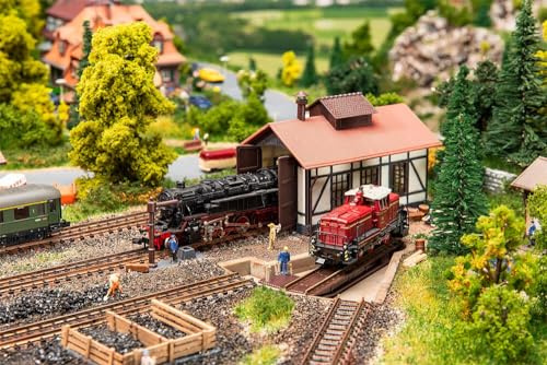 FALLER 222104 - Segmentdrehscheibe mit Lokschuppen - Spurweite N