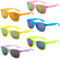 Unning 6 Stücke Neon Sonnenbrille Set Herren Vintage Bunte Sonnenbrillen Coole Retro Lustige Brillen Party für Herren Damen