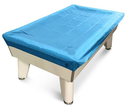 Jonny 8 Ball 7ft Fitted Nylon Snooker Pool Table Cover - For 7 Foot Tables (Sky Blue)