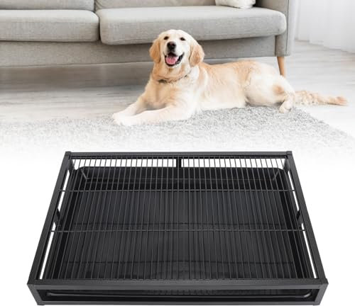 JOROBURO Dog Training Toilet, Reusable Long Lifespan Easy to Clean Indoor Outdoor Pet Litter Box, Dog Potty Tray Puppy Training Pad Holder Floor Pet Toilet Training Tray Litter Box for