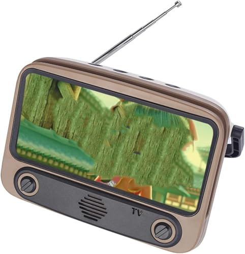 Portable DAB/DAB+ FM Digital Radio,Mini Retro TV FM Radio Portable Phone Holder Home Theatre Party Music Player Bluetooth 5.0 Loudspeakers
