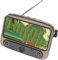 Portable DAB/DAB+ FM Digital Radio,Mini Retro TV FM Radio Portable Phone Holder Home Theatre Party Music Player Bluetooth 5.0 Loudspeakers