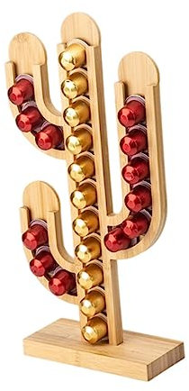 Ciieeo Porte-dosettes De Café Créatif Forme De Cactus Support Décoratif Pour Capsules Rangement Compact Pour Maison Bureau