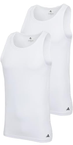 adidas Men's Vest, White_4am018, L