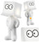 OKESYO Lustige LED Tischleuchte Kreative A Little Shy Man Nachttischlampe Wiederaufladbar Tischlampe mit Schirm Romantische LED Nachttischlampe Geschenk für Familie, Kinder, Freunde, Kollegen