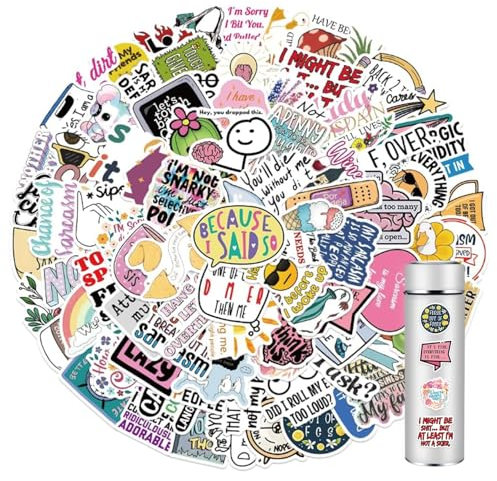150 Pcs Funny Stickers for Adults, Cute Meme Stickers Dirty Hilarious Prank Non-Repeat Cool Sticker | Colorful Graffiti Waterproof Kindle Sticker for Laptop, Phone, Wall, Guitar, Scrapbook
