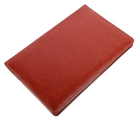 Tofficu Klemmbrett A5 Aus Pu Material Kleines Tragbares Menü Klemmbrett Mit Metallklammer Papierfester Dokumentenhalter Für Büro Und Gastronomie Braun