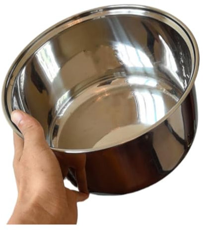 Stainless Steel Rice Cooker Inner Bowl - Compatible with Zojirushi NS-TSC18/NL-AAC18 - (10 Cup Model) Stainless Steel Replacement