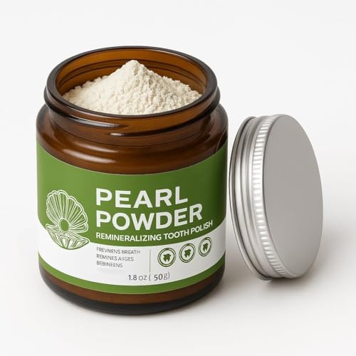 Polvere Dentifricia Rimineralizzante - Con Idrossiapatite E Perla, Per Denti Più Puliti E Sani, 50 G,1pcs